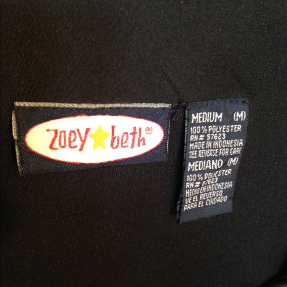 ZOEY BETH V-neck Sleeveless Dress Black Pink Floral Medium - Picture 8 of 10